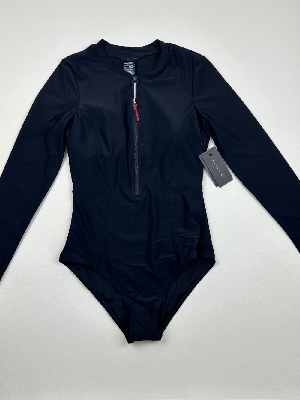TOMMY HILFIGER FULL COVERAGE ONE PIECE SWIMSUIT - Picture 2 of 6